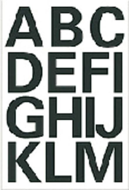 Etiket herma 4167 25mm letters a-z zwart | 10 stuks