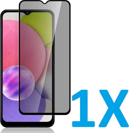 Screenprotector Glas - Privacy Tempered Glass Screen Protector Anti-Spy Geschikt voor: Samsung Galaxy A42 5G - 1x