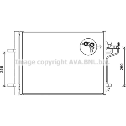 Condensator, airconditioning AVA COOLING FD5488D AVA