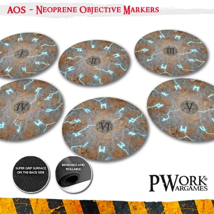 Speeltapijt Pwork Wargames Objectives Age of Sigmar Thunder Strike