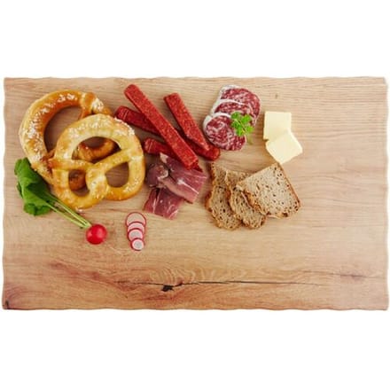 GGM Gastro (6 Stück) GN-Tablett 1/1 - OAK LIGHT - Melamin - Höhe: 15mm - Braun