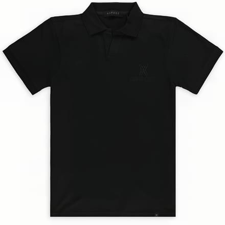 Aspact Pixel Polo Black Maat: S | Poloshirts Outlet | Unisex | Zwart
