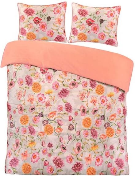 Papillon Lauren Dekbedovertrek - Lits-jumeaux - 240x200/220 cm - Grijs