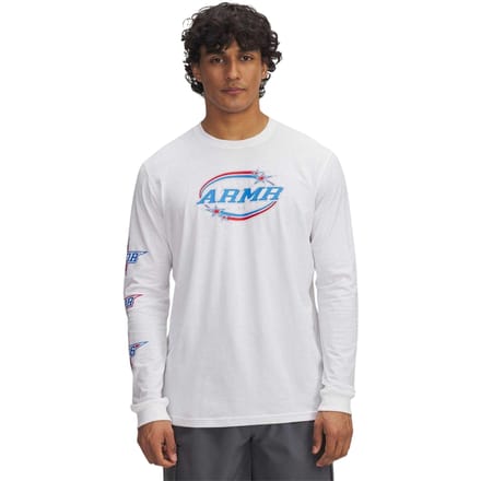 Under Armour Heren Stacked Stars Langsleeve T-Shirt (Wit)