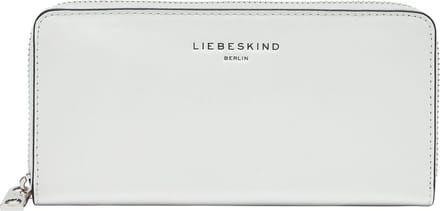 LIEBESKIND BERLIN Leren Portemonnee Paris 4 Paper Touch Crinkle Sally Wallet Arctic Wit