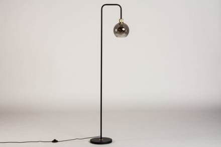 Lumidora Vloerlamp 74546 - MARIEKE - E27 - Zwart - Goud - Messing (kleur) - Metaal