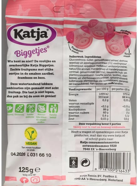 Katja Biggetjes - 22 x 125 gr - Voordeelverpakking