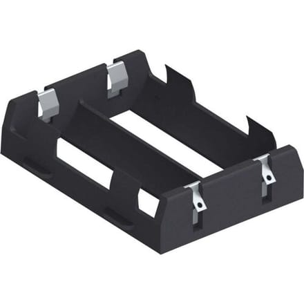 Keystone Electronics 1109 Batterijhouder Aantal cellen: 2 26650 Soldeeraansluiting (l x b x h) 77 x 56 x 19 mm