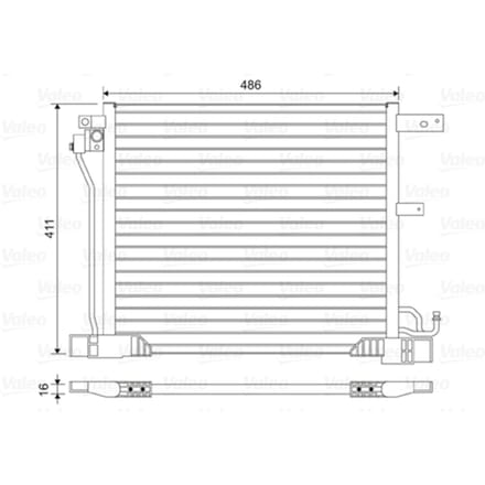 Condensator, airconditioning VALEO 814454