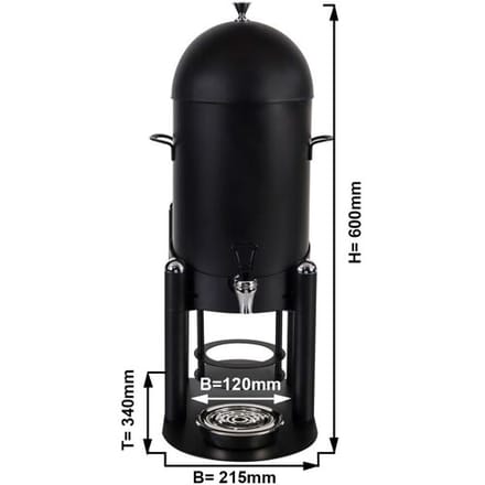 GGM Gastro Heißgetränkespender - 9 Liter - Schwarz