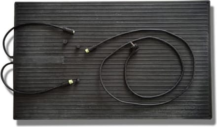 Quality Heating - verwarmde droogloopmat - rubberen - koppelbare - infrarood warmtemat - Waterbestendig - 60 x 100 cm - 300Watt