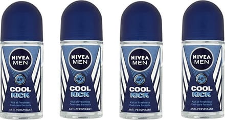 NIVEA Deo Roller - Cool Kick - 4 x 50 ml
