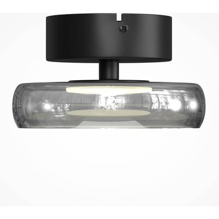 Maytoni LED plafondlamp FLOAT, grijs/zwart, Ø 20 cm, glas/metaal