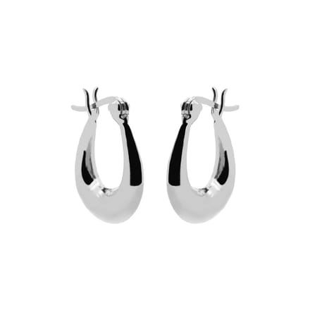 Karma Oorringen drop oval Zilver