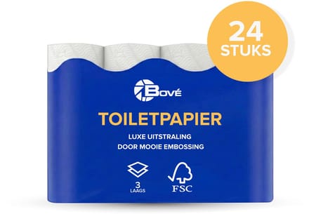 Toiletpapier 24rollen soft cellulose 3laags 250vel (6151204934982)