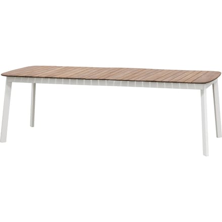 Emu Shine tafel - Teak - wit - L (uittrekbaar)