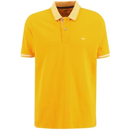 Fynch-Hatton Polo Solid Color Contrast Stripe Soft Sun / male