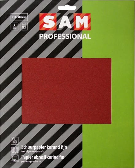 Sam Schuurpapier Droog P180 3 Stuks