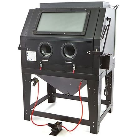 HBM SBC 990 Straalcabine met Afzuiging, matzwart