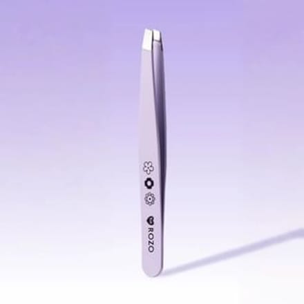 ROZO - Exquisite Oblique Mouth Clamp Eyebrow Tweezers Purple