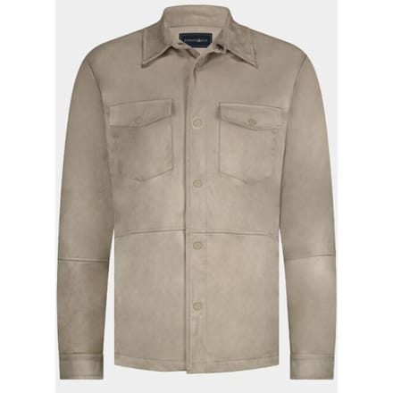 Bos Bright Blue Scotland blue overshirt riley passetta shirtjacket spe25314ri46sb/820 sand