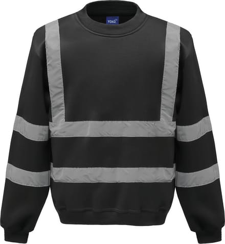 Yoko Signalisatie Sweatshirt YHVJ510 - Black - M