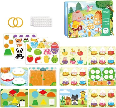 Kartonnen Activiteitenboek - Cognitief Speelgoed - Leren door Spel - Gladde Randen - 21 x 14 cm - Niet gespecificeerd