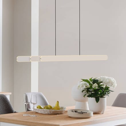 Schöner Wohnen LED hanglamp ADRIANA ROUND, beige, lengte 160 cm, metaal, CCT