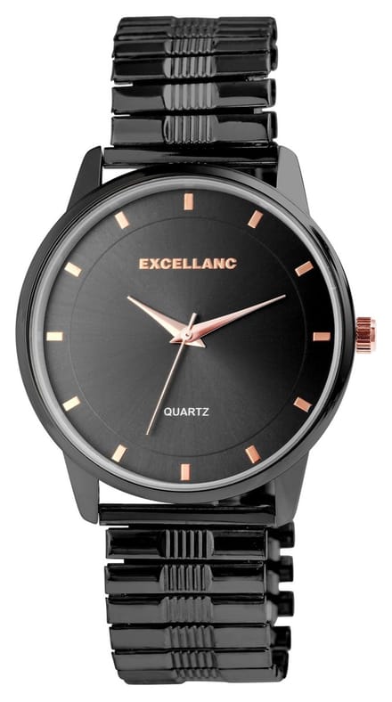 EXCELLANC herenhorloge roestvrij staal Saki, mineraalglas
