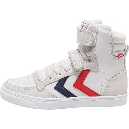 Hummel Kids Trainers Slimmer Stadil Leather High Jr White-34