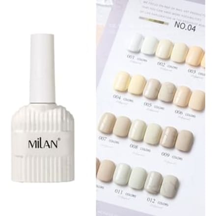 Cosplus - Milan 12 Color Nail Gel Set Cream Mousse 04 - 12 pcs x 1 set
