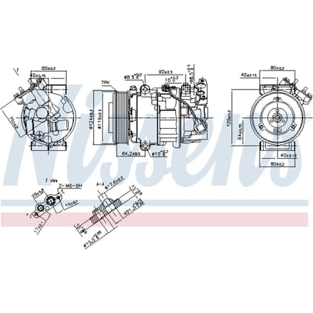 Compressor airconditioning NISSENS 890299