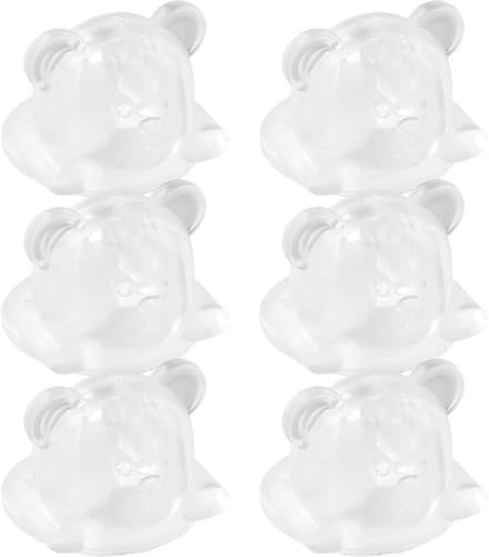 Allecto Plus - 6 stuks zelfklevende deurstoppers voor binnen op vloer