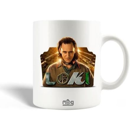 Mug en céramique - Loki - Thor Ragnarok - 30cl - Compatible lave-vaisselle - Blanc