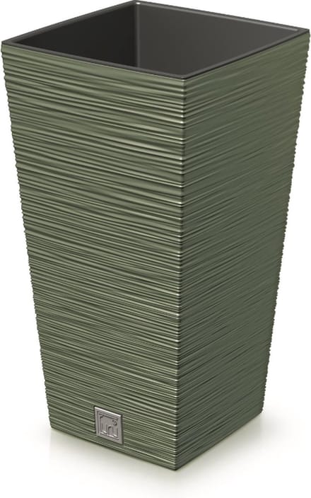 Prosperplast - Grote bloempot met inzet 11.4L - Grien - 20x20x38cm