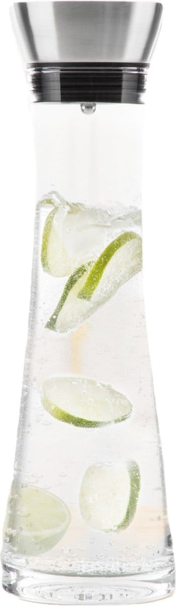HI Waterkaraf met filter 1 L transparant