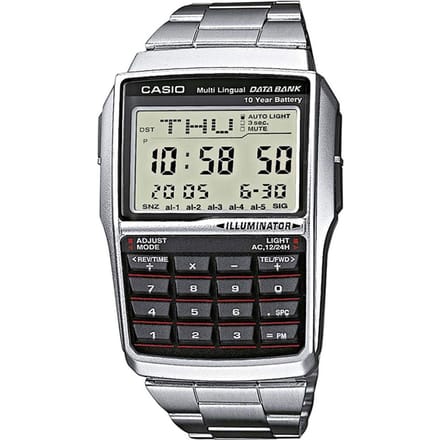 Casio Vintage DBC-32D-1AES Databank Calculator Horloge