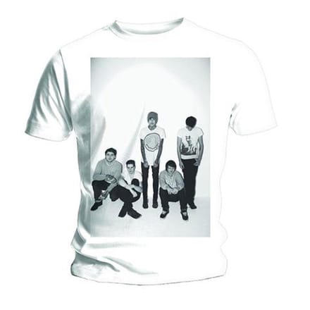 Bring Me The Horizon - Group Shot Heren T-shirt - L - Wit