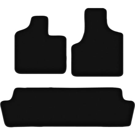 BASIC zwarte veloursmatten voor: Chrysler Town&Country IV minivan (2000-2008)