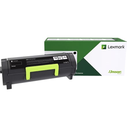 Originele Lexmark toner 58D2H0E, één verpakking, zwart