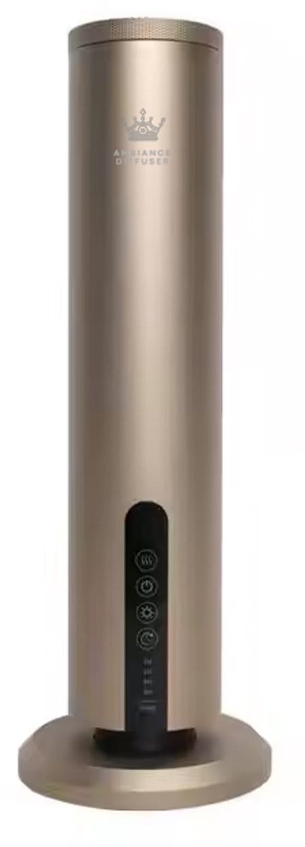 Ambiance Diffuser A-326 – Oplaadbare Aroma Diffuser Zonder Water – Professionele Geurmachine – 500 ml – Tot 100 m² – Draadloos – Goud
