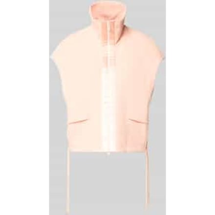 Bodywarmer met opstaande kraag en klepzakken