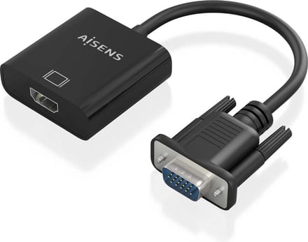 AISENS A115-0873 video kabel adapter 0,2 m HDMI + 3.5mm + Micro-USB Type-B VGA (D-Sub) Zwart