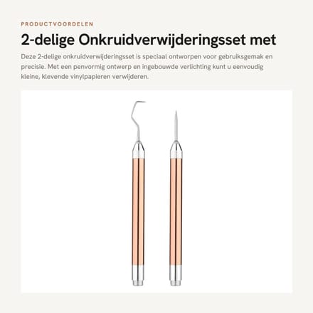 Dailygoods - 2-delige Onkruidverwijderingsset met Verlichte Handgreep