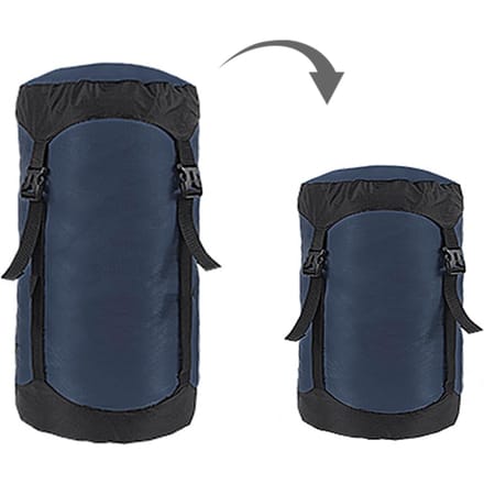 Compressiezak voor slaapzak Opbergzak Klein 5-35L 40D Ripstop S marineblauwe kleur