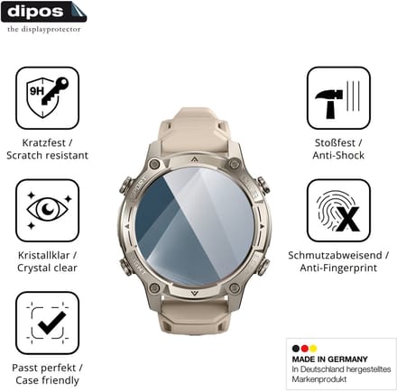dipos – 2x Pantserfolie geschikt voor SOUYIE KW350C | 9H Screenprotector