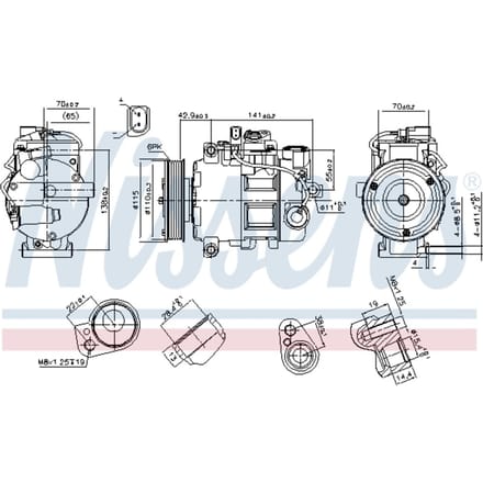 Compressor airconditioning NISSENS 89513