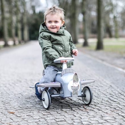 BAGHERA Loopauto - Vliegtuig - 75X25X45Cm - Verover De Baan In Stijl - 1 Jaar