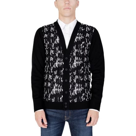 Zwart Witte Cardigan Breigoed