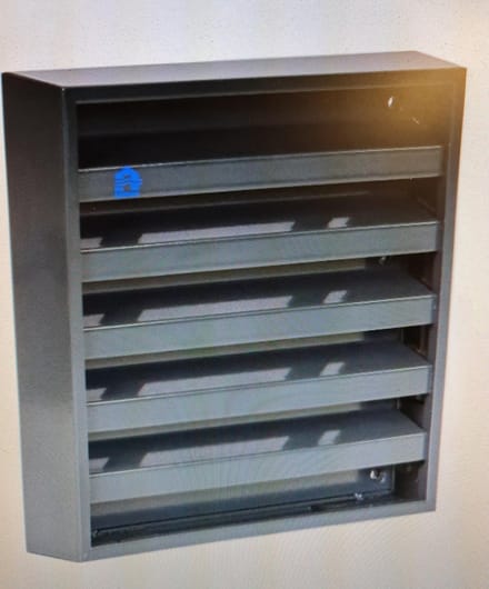 RENSON OPBOUW MUURROOSTER ALU 431 (165X165) KLEUR 7016